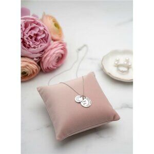 Sterling Silver I Love You To The Moon And Back Pendant Necklace 16-18 in